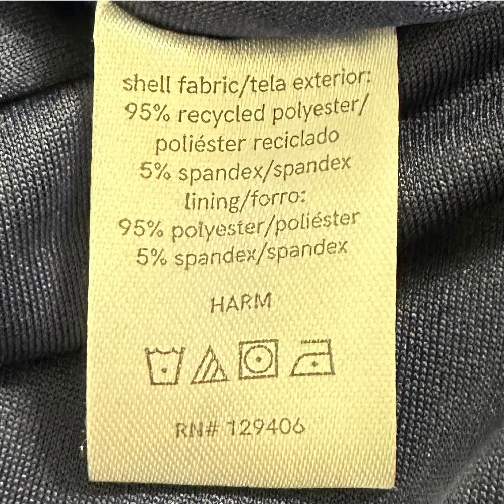 Venus Women’s Sz Lg High Collar Navy Ruched Sleeveless Blouse NWOT, V501 - Picture 13 of 14